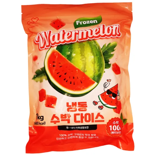 [스페셜유] 베트남산 냉동수박100%, 급속동결로 신선한 고당도 꿀수박, 2개, 1kg