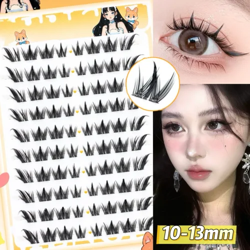 아토포스 노글루 속눈썹 여우 속눈썹 10-13mm 포인트 래쉬 셀프연장 80모