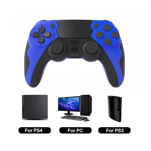 GAMINJA P48 무선 게임패드 6 축 자이로스코프 게임 컨트롤러 PS4 PS3 콘솔 윈 7 8 10 듀얼 진동 PC 조이스