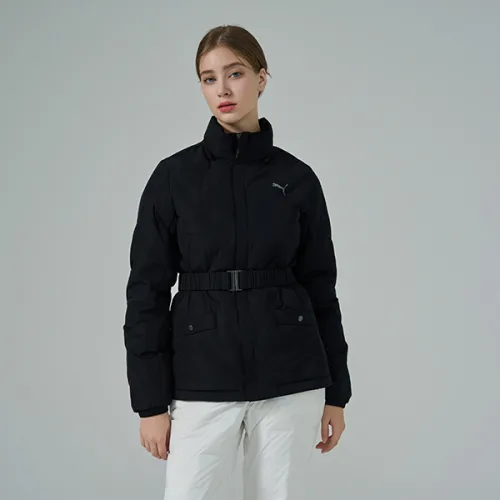 푸마골프 여성용 튜브 패딩 점퍼, BLACK, XL(105)