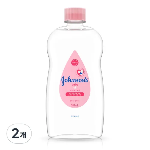 존슨즈베이비 오일, 500ml, 2개