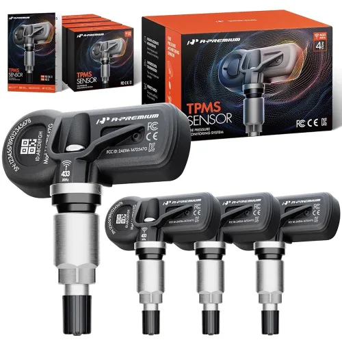 A-Premium 사전 프로그래밍된 TPMS 센서 타이어 압력 모니터링 센서 4개 - 메르세데스 벤츠, 램, 지프 등과 호환 - C250, CL500, CLS550, E300,