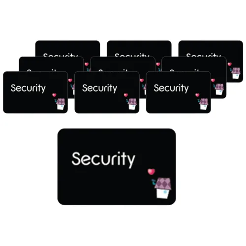 도어락 출입 태그 직접등록 RFID 스티커 메탈 태그, 1개, 스티커 메탈 태그B 10개 (No.100T)
