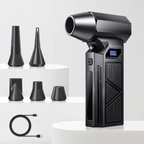 HUIJII 하이파워 400000RPM 무선 포터블 멀티 에어건, Z8, 검은색