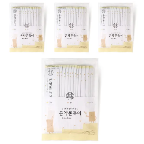순수한집 곤약쫀드기 현미맛, 375g, 4개