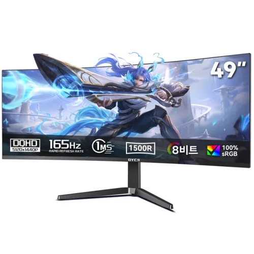 45인치 49인치 울트라와이드 커브드 게이밍 모니터 1500R, 5k, DQHD, 120hz, 5120*1440 165Hz, 32:9, 5120x1440 165Hz, 125cm