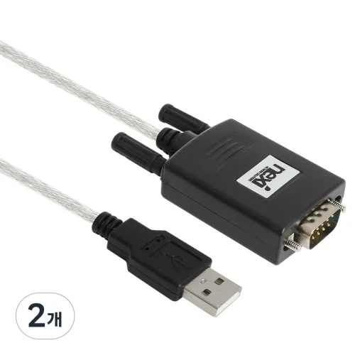넥시 USB to RS232 케이블 NX1083, NX-UC232N, 2개