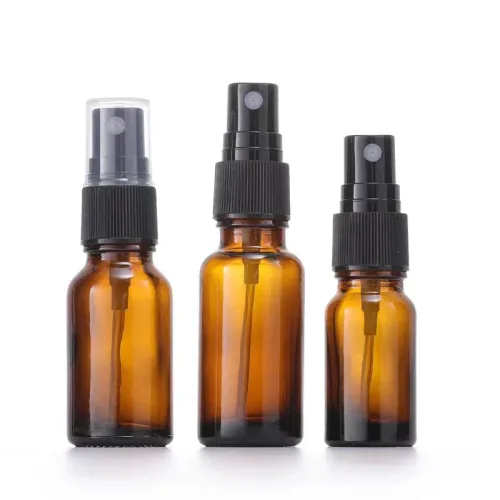 10pcs 30/50ml 빈 분무기 병 유리 향수 앰버 스프레이 에센셜 오일 아로마 테라피
