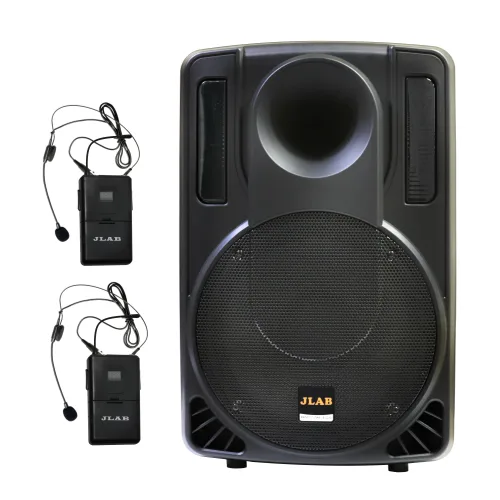 JLAB 버스킹 충전앰프 캐리어타입 MK-2300Q 이동형앰프 12인치 300W 운동장 교육실 앰프 무선마이크, MK-2300Q 헤드마이크 2개