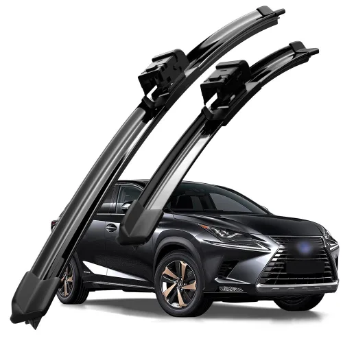 호환 렉서스 NX 200t 300h 350h 450h (AZ10/AZ20) 2014-2024 와이퍼 초발수 저소음 자국 없음 전면 와이퍼 블레이드 2종 세트, NX (AZ10)2014-2021