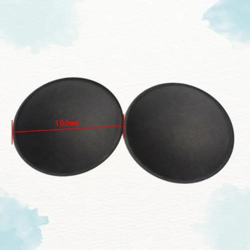 2개 세트 105MM/115MM 블랙 방진 오디오 스피커 더스트 캡, 서브우퍼 및 우퍼 수리 부품 액세서리와 호환되는 종이 더스트 커버