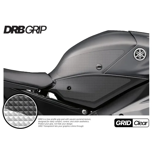 디알비그립 야마하 YZF R6 2017~ 그리드 투명 DRB GRIP 니그립패드