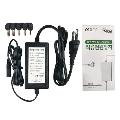 태영전자 전자식아답터 TY 15V 1.5A 코드일체형, 단일색상, 1개