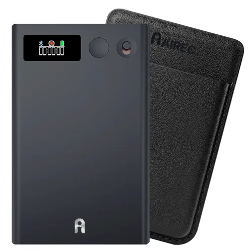 아이렉 AI 녹음기 초소형 실시간 통역기 번역기 장시간 회의록 월1800분무료, 네이비블랙128G, AI300