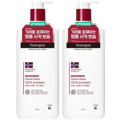 뉴트로지나 인텐스 리페어 시카 에멀젼 바디로션, 450ml, 2개