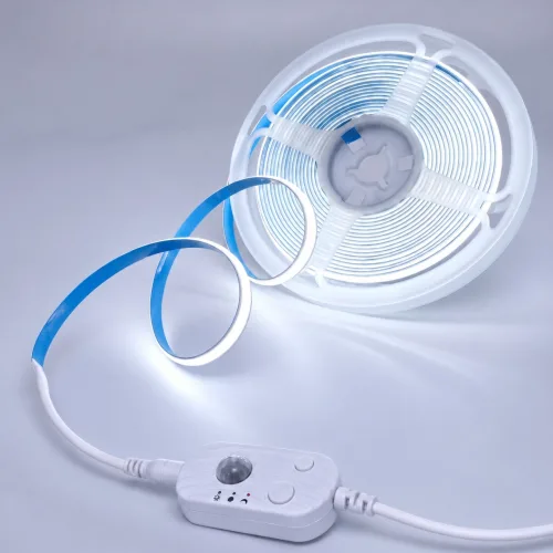 버라인 USB 인체감지 COB LED 스트립 줄조명 5m 모션센서 자동점등 L자 커넥터 포함, 1개, 주광색(6500K)