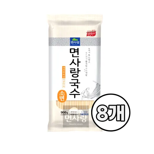 면사랑 국수(소면) 900g 실온, 900g, 8개