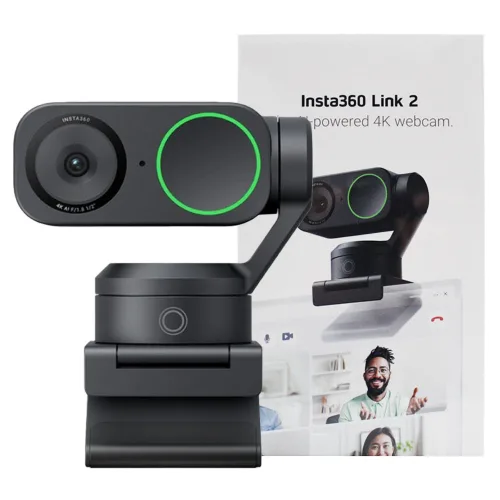 인스타360 Link 2 Pro / Link 2 / Link 2C AI 4K 웹캠 (옵션 선택형), 그래파이트 블랙, Insta360 Link 2