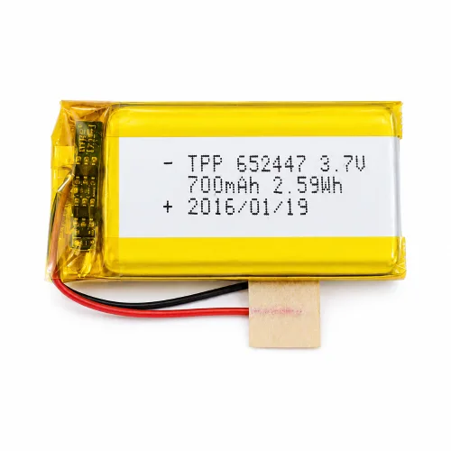 3.7V 700mAh 미니 리튬폴리머 배터리 (652447)
